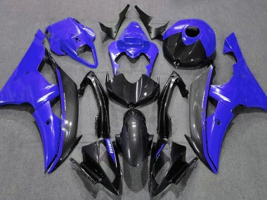 2008-2016 Gloss Blue and Carbon R6 Fairings