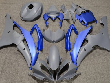 2008-2016 Matte Grey & Blue R6 Fairings