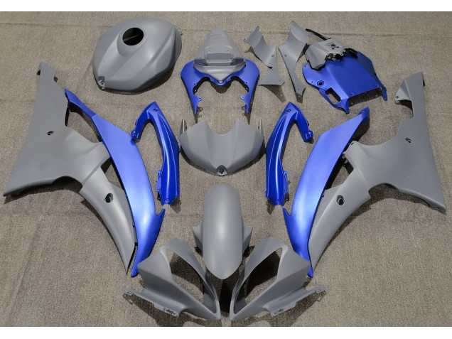 2008-2016 Matte Grey & Blue R6 Fairings 2008-2016 Matte Grey & Blue R6 Fairings