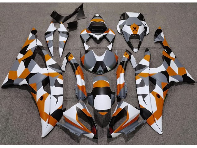 2008-2016 Orange Camo Plain R6 Fairings 2008-2016 Orange Camo Plain R6 Fairings