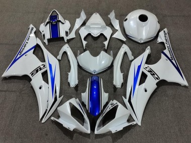 2008-2016 Pearl White and Blue R6 Fairings