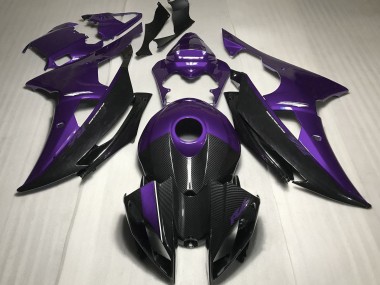 2008-2016 Purple w Carbon Fiber Style R6 Fairings