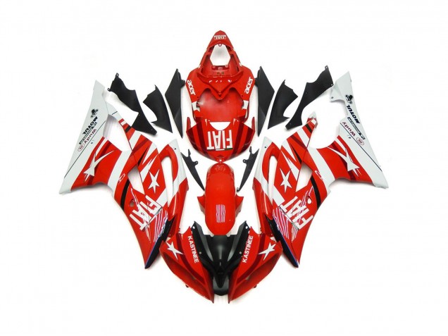 2008-2016 Red and White with Stars R6 Fairings 2008-2016 Red and White with Stars R6 Fairings