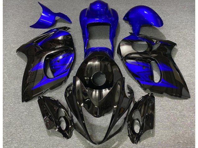 2008-2020 Gloss Black and Deep Blue GSXR 1300 Hayabusa Fairings