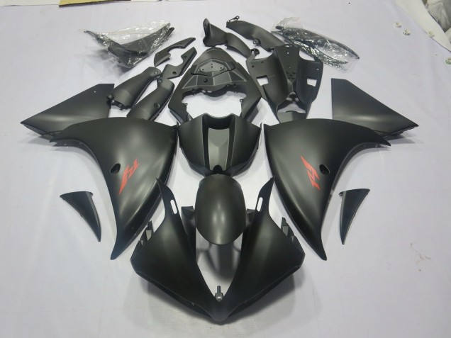 2009-2011 Matte Black Red R1 Fairings 2009-2011 Matte Black Red R1 Fairings