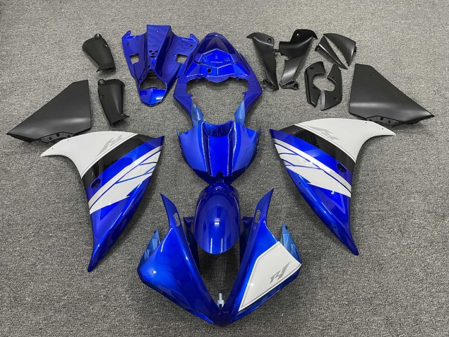 2009-2011 White and Blue Gloss with Black Lowers R1 Fairings 2009-2011 White and Blue Gloss with Black Lowers R1 Fairings