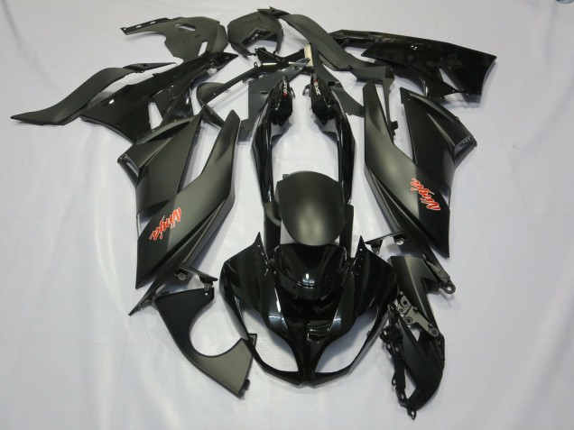 2009-2012 Black ZX6R Fairings 2009-2012 Black ZX6R Fairings