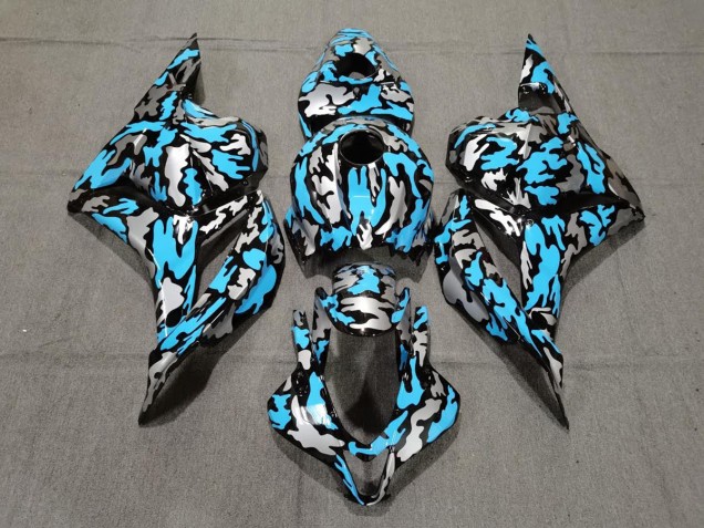 2009-2012 Custom Blue / Silver Camo CBR600RR Fairings 2009-2012 Custom Blue / Silver Camo CBR600RR Fairings