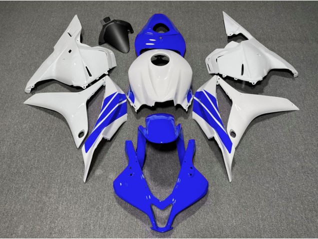 2009-2012 Dark Blue and White Side Stripe CBR600RR Fairings 2009-2012 Dark Blue and White Side Stripe CBR600RR Fairings