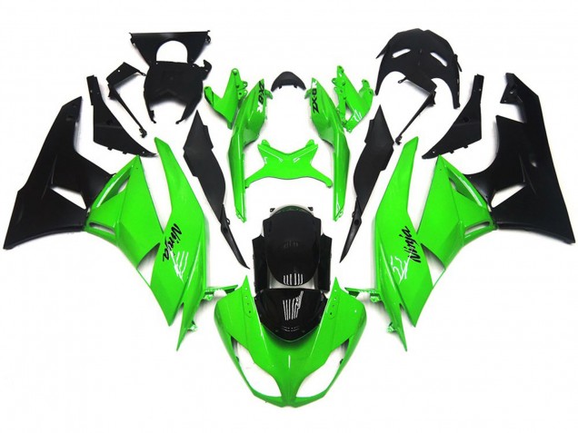 2009-2012 Deep Gloss Green Sharp ZX6R Fairings 2009-2012 Deep Gloss Green Sharp ZX6R Fairings