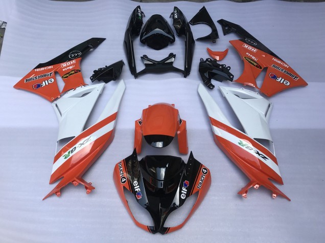 2009-2012 Gloss Orange & Logos ZX6R Fairings 2009-2012 Gloss Orange & Logos ZX6R Fairings