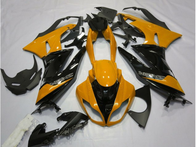 2009-2012 Gloss Orange and Black ZX6R Fairings 2009-2012 Gloss Orange and Black ZX6R Fairings
