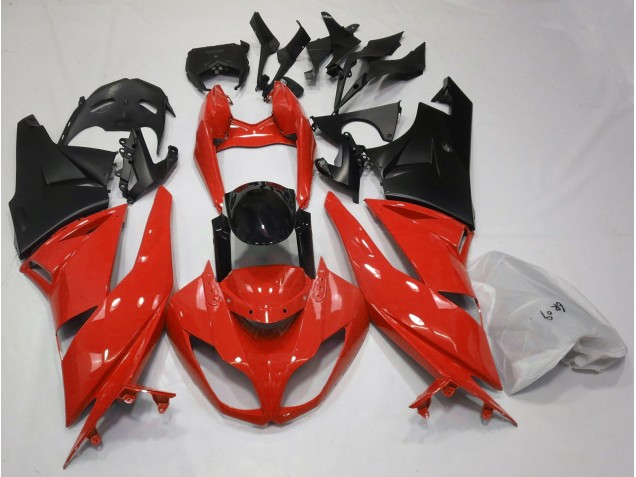 2009-2012 Gloss Red & Black ZX6R Fairings 2009-2012 Gloss Red & Black ZX6R Fairings