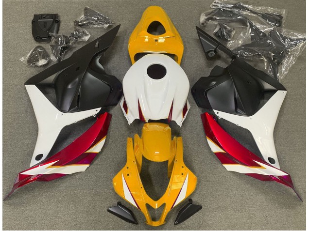2009-2012 Gloss Red White and Yellow CBR600RR Fairings 2009-2012 Gloss Red White and Yellow CBR600RR Fairings