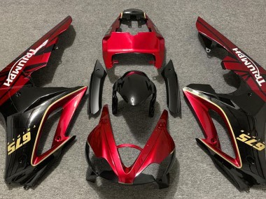 2009-2012 Gloss Red and Black Daytona 675 Fairings