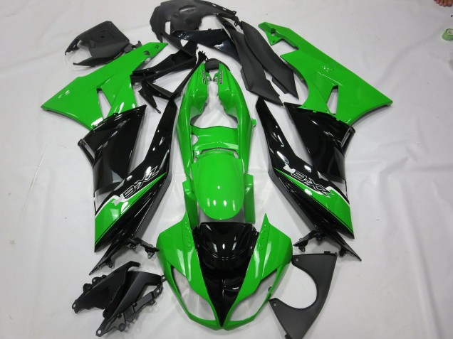 2009-2012 Green Black ZX6R Fairings 2009-2012 Green Black ZX6R Fairings