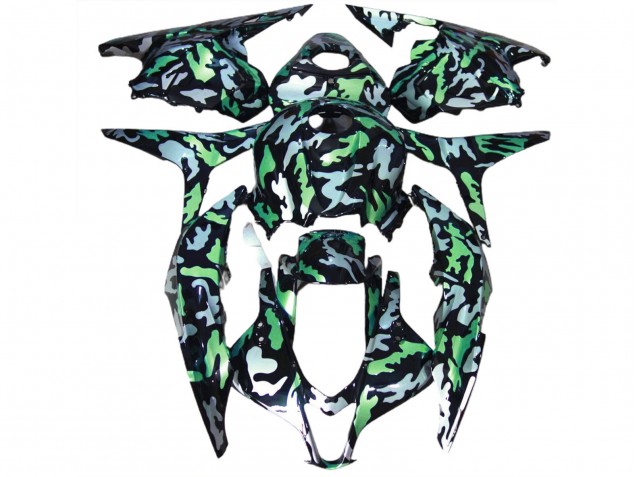 2009-2012 Green Snow Camo CBR600RR Fairings 2009-2012 Green Snow Camo CBR600RR Fairings