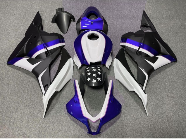 2009-2012 Matte Black and Dark Blue Star CBR600RR Fairings 2009-2012 Matte Black and Dark Blue Star CBR600RR Fairings
