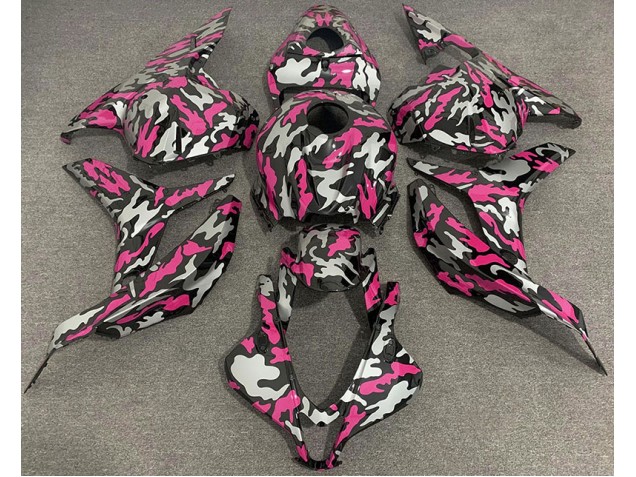 2009-2012 Pink and Silver Camo CBR600RR Fairings 2009-2012 Pink and Silver Camo CBR600RR Fairings