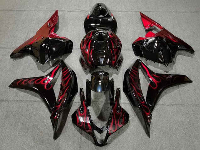 2009-2012 Red Flame CBR600RR Fairings 2009-2012 Red Flame CBR600RR Fairings