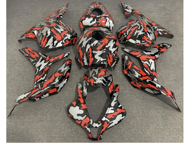 2009-2012 Red Grey Camo CBR600RR Fairings 2009-2012 Red Grey Camo CBR600RR Fairings