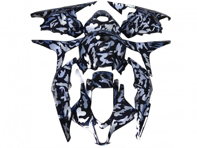 2009-2012 Silver Snow Camo CBR600RR Fairings 2009-2012 Silver Snow Camo CBR600RR Fairings