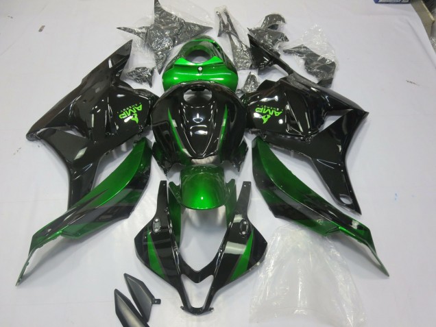 2009-2012 Special Green Gloss Black CBR600RR Fairings 2009-2012 Special Green Gloss Black CBR600RR Fairings