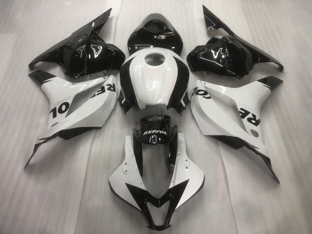 2009-2012 White / Black Repsol Plain CBR600RR Fairings 2009-2012 White / Black Repsol Plain CBR600RR Fairings