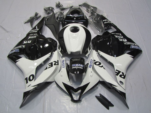 2009-2012 White and Black Repsol CBR600RR Fairings 2009-2012 White and Black Repsol CBR600RR Fairings