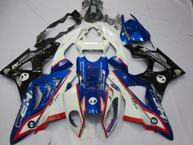 2009-2014 Alien Blue and White S1000RR Fairings 2009-2014 Alien Blue and White S1000RR Fairings