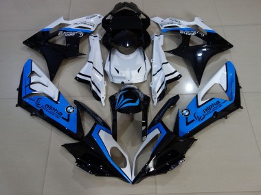 2009-2014 Alien Blue and White S1000RR Fairings