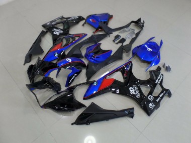 2009-2014 Alien Blue and White S1000RR Fairings