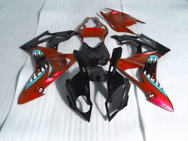 2009-2014 Alien Blue and White S1000RR Fairings