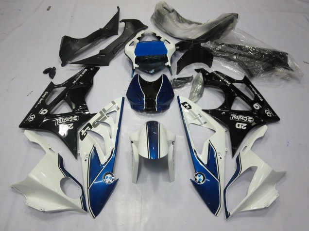 2009-2014 Alien Blue and White S1000RR Fairings 2009-2014 Alien Blue and White S1000RR Fairings