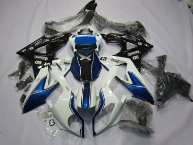 2009-2014 Alien Blue and White S1000RR Fairings