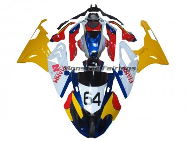 2009-2014 Alien Blue and White S1000RR Fairings