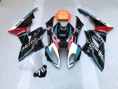 2009-2014 Alien Blue and White S1000RR Fairings