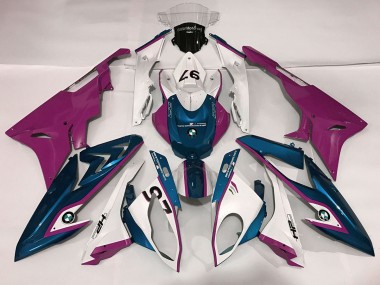 2009-2014 Alien Blue and White S1000RR Fairings