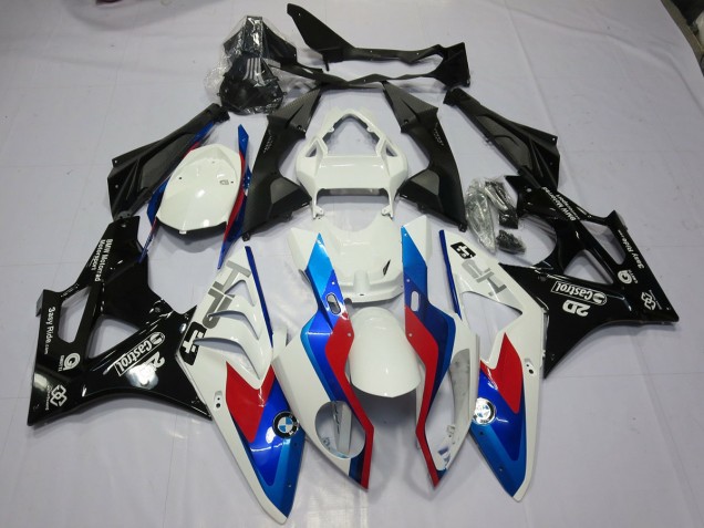 2009-2014 Alien Blue and White S1000RR Fairings