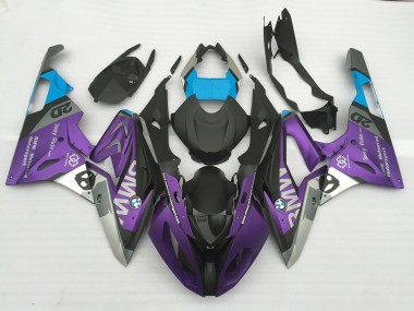 2009-2014 Alien Blue and White S1000RR Fairings
