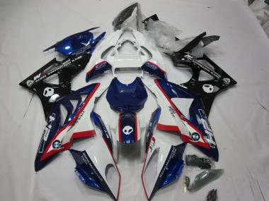 2009-2014 Alien Blue and White S1000RR Fairings