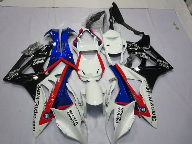 2009-2014 Alien Blue and White S1000RR Fairings 2009-2014 Alien Blue and White S1000RR Fairings