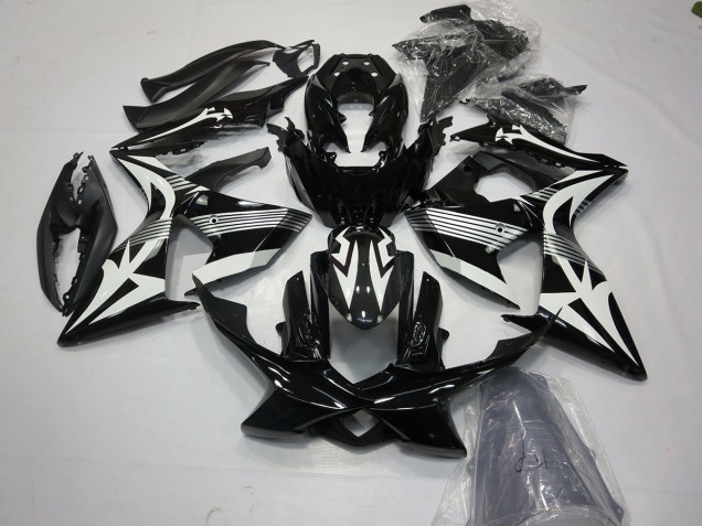 2009-2016 Black and White GSXR 1000 Fairings