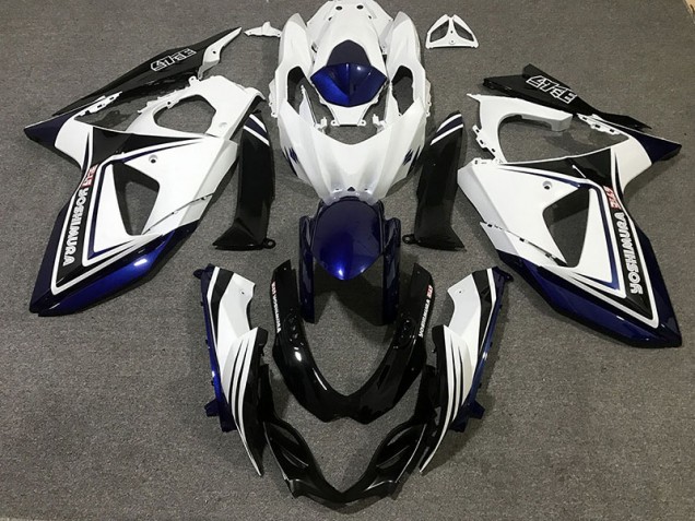 2009-2016 Blue Black and White GSXR 1000 Fairings 2009-2016 Blue Black and White GSXR 1000 Fairings