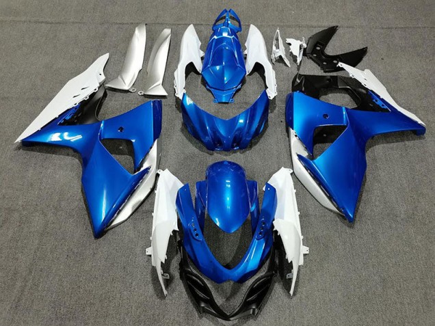 2009-2016 Blue White and Silver GSXR 1000 Fairings 2009-2016 Blue White and Silver GSXR 1000 Fairings