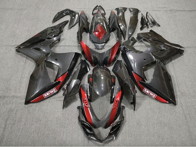 2009-2016 Carbon Fiber Red GSXR 1000 Fairings 2009-2016 Carbon Fiber Red GSXR 1000 Fairings