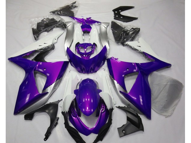 2009-2016 Gloss Purple & White GSXR 1000 Fairings 2009-2016 Gloss Purple & White GSXR 1000 Fairings