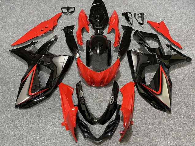 2009-2016 Gloss Red and Black GSXR 1000 Fairings 2009-2016 Gloss Red and Black GSXR 1000 Fairings
