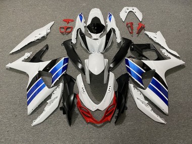 2009-2016 Gloss White Blue Black and Red GSXR 1000 Fairings