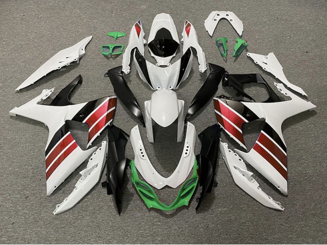 2009-2016 Gloss White Red Black and Green GSXR 1000 Fairings 2009-2016 Gloss White Red Black and Green GSXR 1000 Fairings